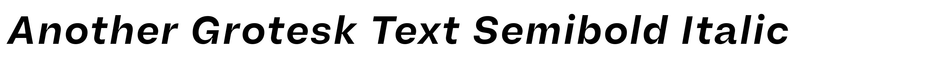 Another Grotesk Text Semibold Italic